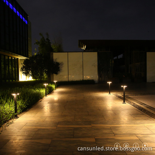 LED Solar Bollard Lights for Outdoor Pathway and Garden Decoration